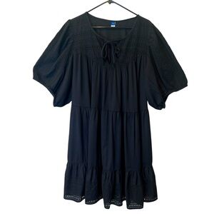 Old Navy black peasant dress size 3X